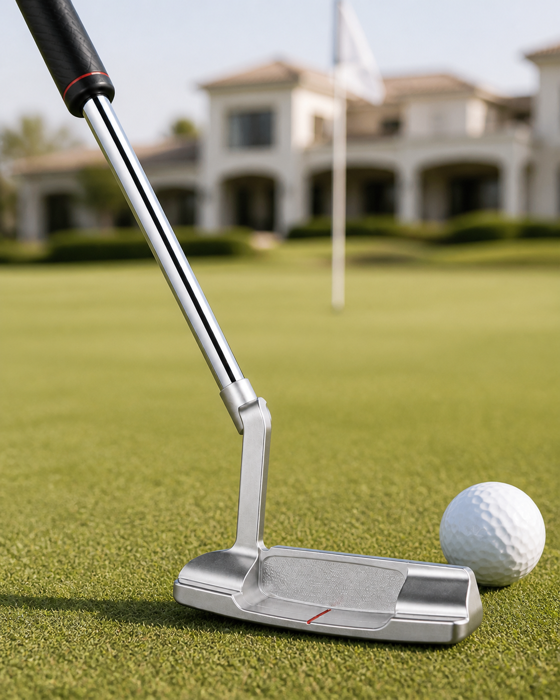 Premium putter displayed in a golf equipment shop